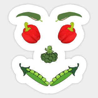 Vegan Face2 Sticker